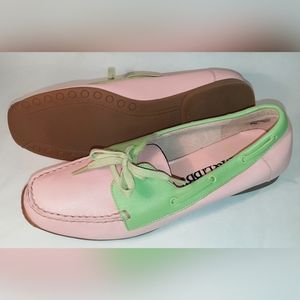 Sam & Libby Leather Madison, Pink & Green